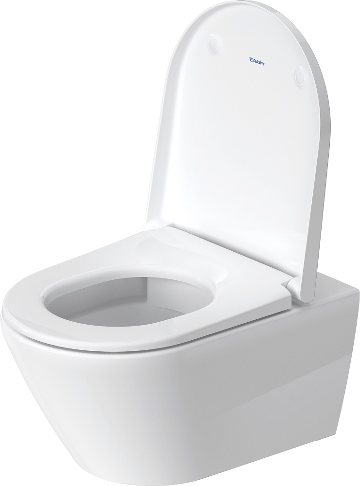 Vas WC Duravit 2577090000, D-Neo, montaj suspendat, tip clatire jet de apa, tip evacuare orizontala, alb [3]