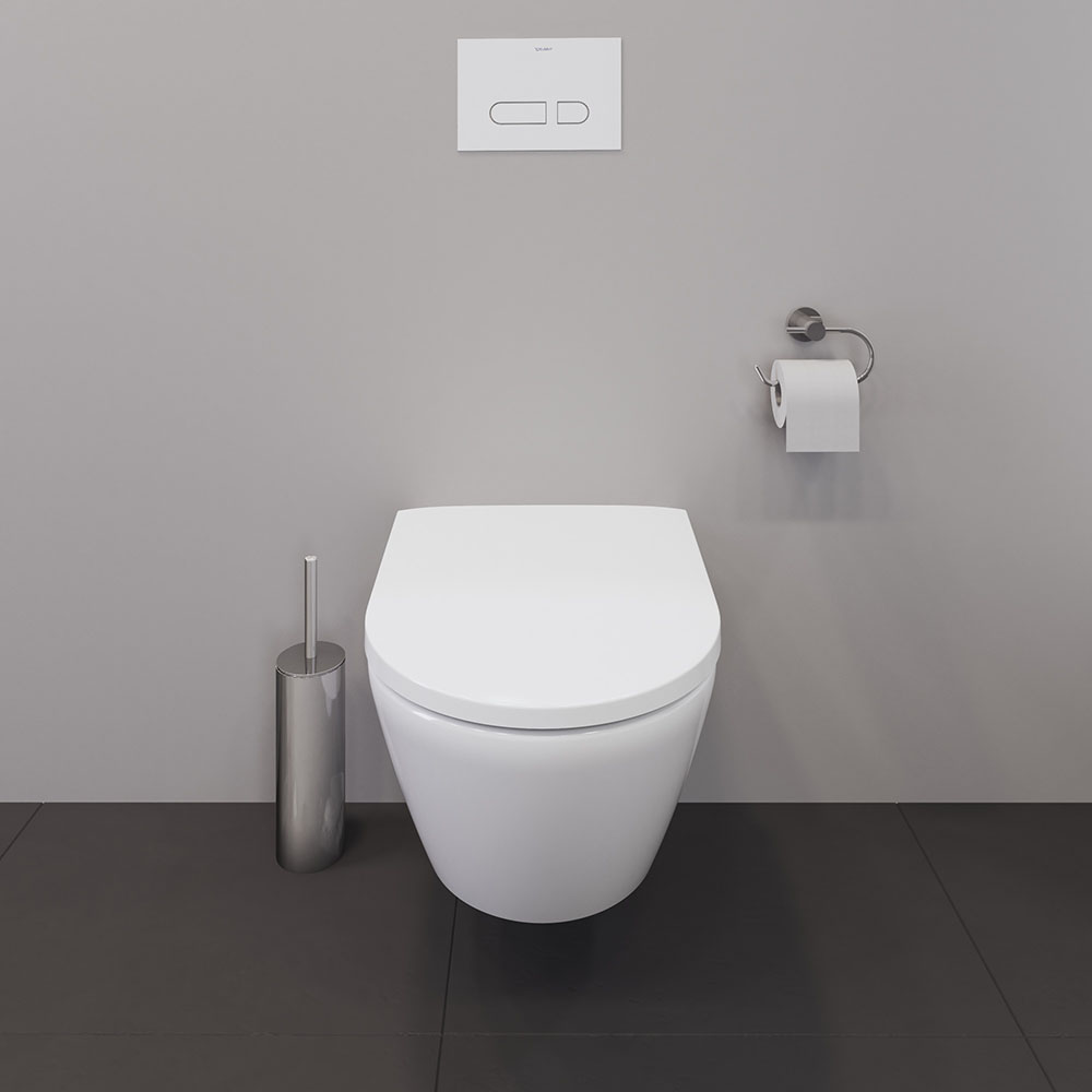 Vas WC Duravit 2577090000, D-Neo, montaj suspendat, tip clatire jet de apa, tip evacuare orizontala, alb [6]