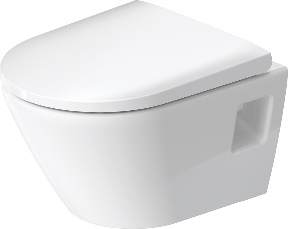 Vas WC Duravit 2587090000, D-Neo, montaj suspendat, tip clatire jet de apa, tip evacuare orizontala, alb [5]