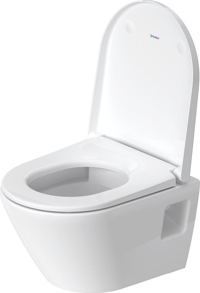 Vas WC Duravit 2587090000, D-Neo, montaj suspendat, tip clatire jet de apa, tip evacuare orizontala, alb [4]