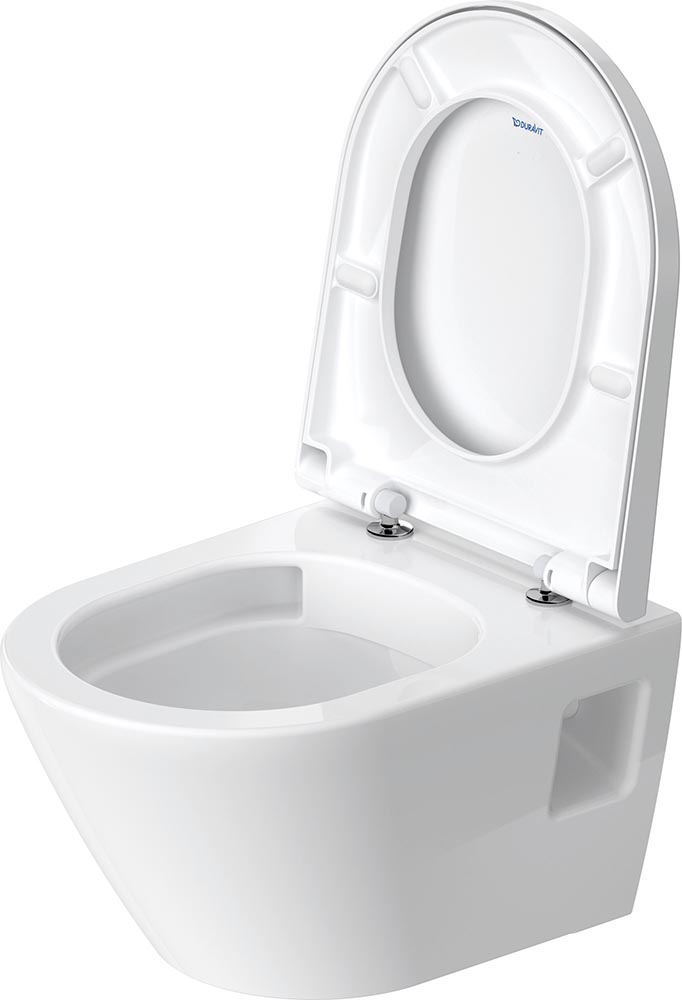 Vas WC Duravit 2587090000, D-Neo, montaj suspendat, tip clatire jet de apa, tip evacuare orizontala, alb [2]