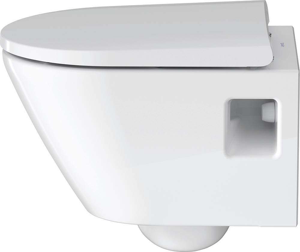 Vas WC Duravit 2587090000, D-Neo, montaj suspendat, tip clatire jet de apa, tip evacuare orizontala, alb [6]