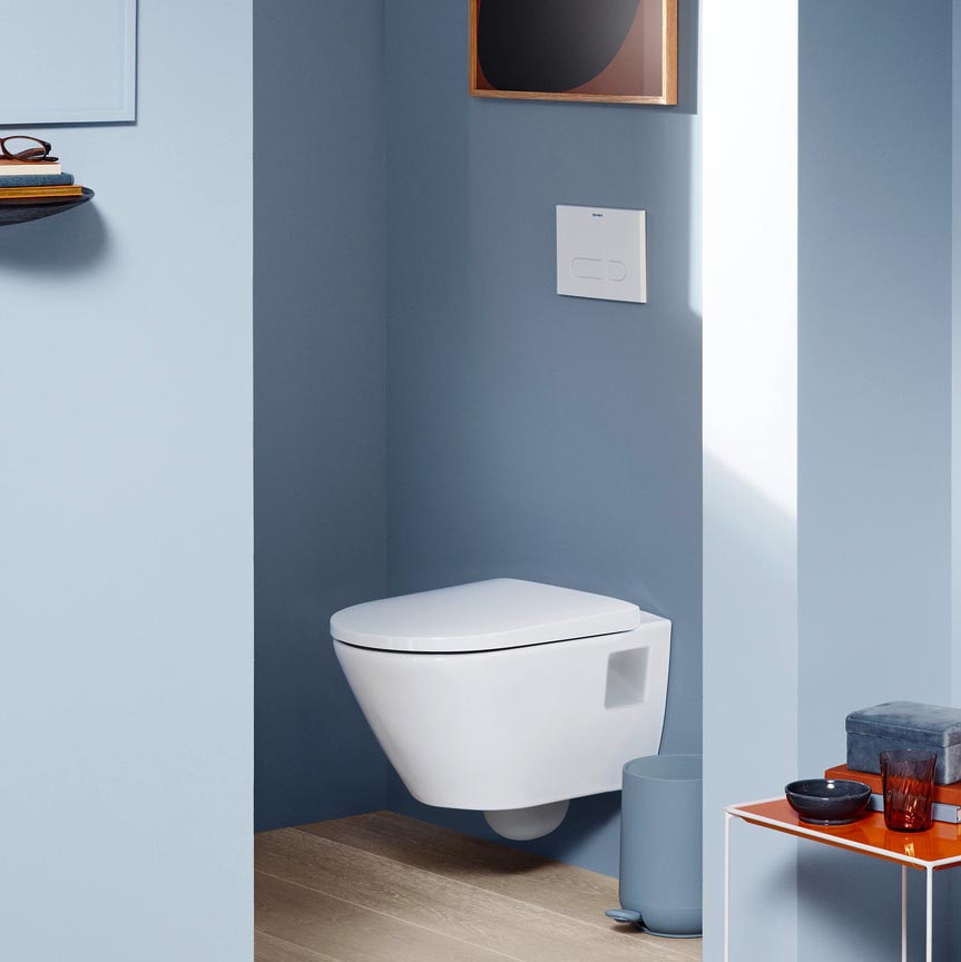 Vas WC Duravit 2587090000, D-Neo, montaj suspendat, tip clatire jet de apa, tip evacuare orizontala, alb [7]