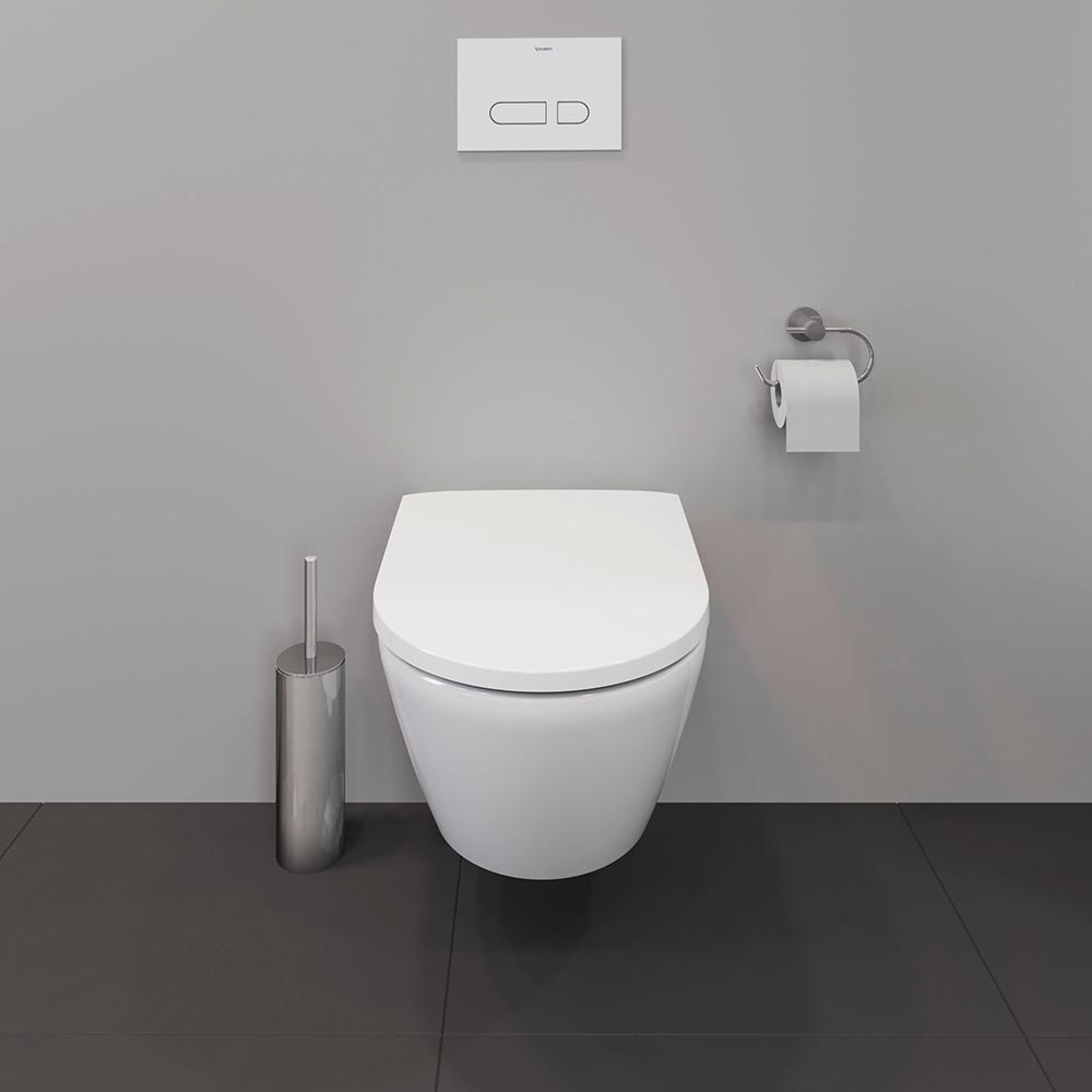 Vas WC Duravit 2587090000, D-Neo, montaj suspendat, tip clatire jet de apa, tip evacuare orizontala, alb [8]