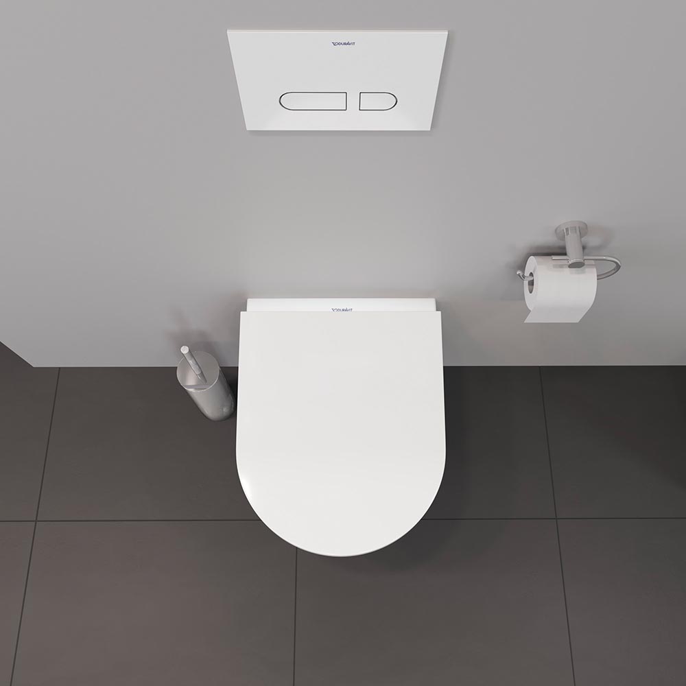 Vas WC Duravit 2587090000, D-Neo, montaj suspendat, tip clatire jet de apa, tip evacuare orizontala, alb [10]
