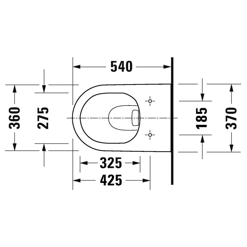 Vas WC Duravit 2577098900, D-Neo, montaj suspendat, tip clatire jet de apa, tip evacuare orizontala, antracit [12]