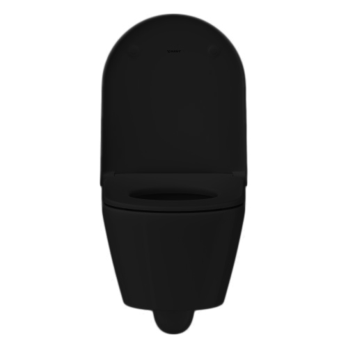 Vas WC Duravit 2577098900, D-Neo, montaj suspendat, tip clatire jet de apa, tip evacuare orizontala, antracit [5]