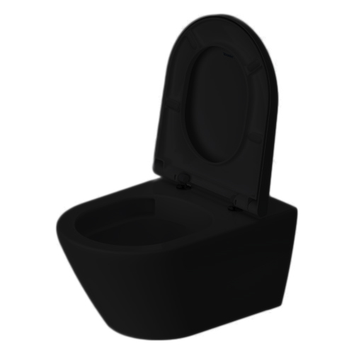 Vas WC Duravit 2577098900, D-Neo, montaj suspendat, tip clatire jet de apa, tip evacuare orizontala, antracit [4]