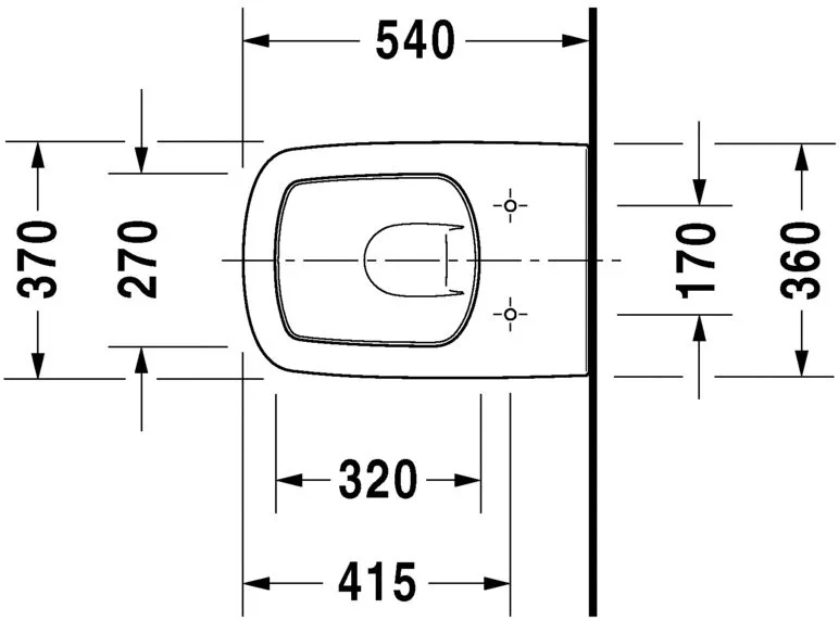 Set vas WC Duravit 45520900A1, DuraStyle, montaj suspendat, tip clatire jet de apa, tip evacuare orizontala, alb [12]