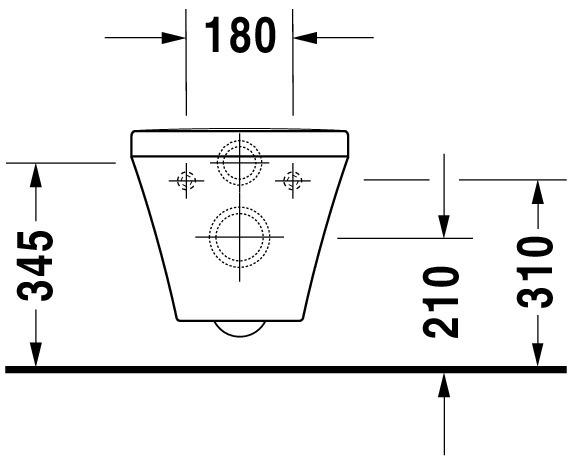 Set vas WC Duravit 45510900A1, DuraStyle, montaj suspendat, tip clatire jet de apa, tip evacuare orizontala, alb [15]