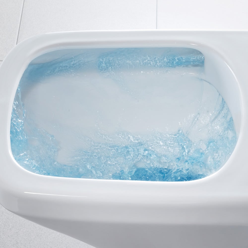 Set vas WC Duravit 45510900A1, DuraStyle, montaj suspendat, tip clatire jet de apa, tip evacuare orizontala, alb [7]