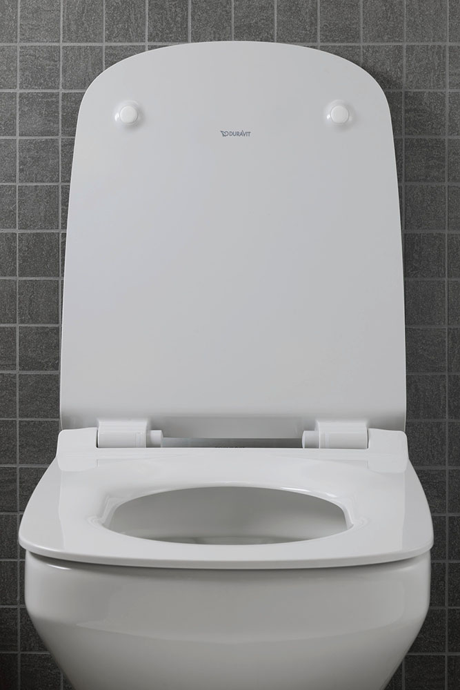 Set vas WC Duravit 45510900A1, DuraStyle, montaj suspendat, tip clatire jet de apa, tip evacuare orizontala, alb [11]