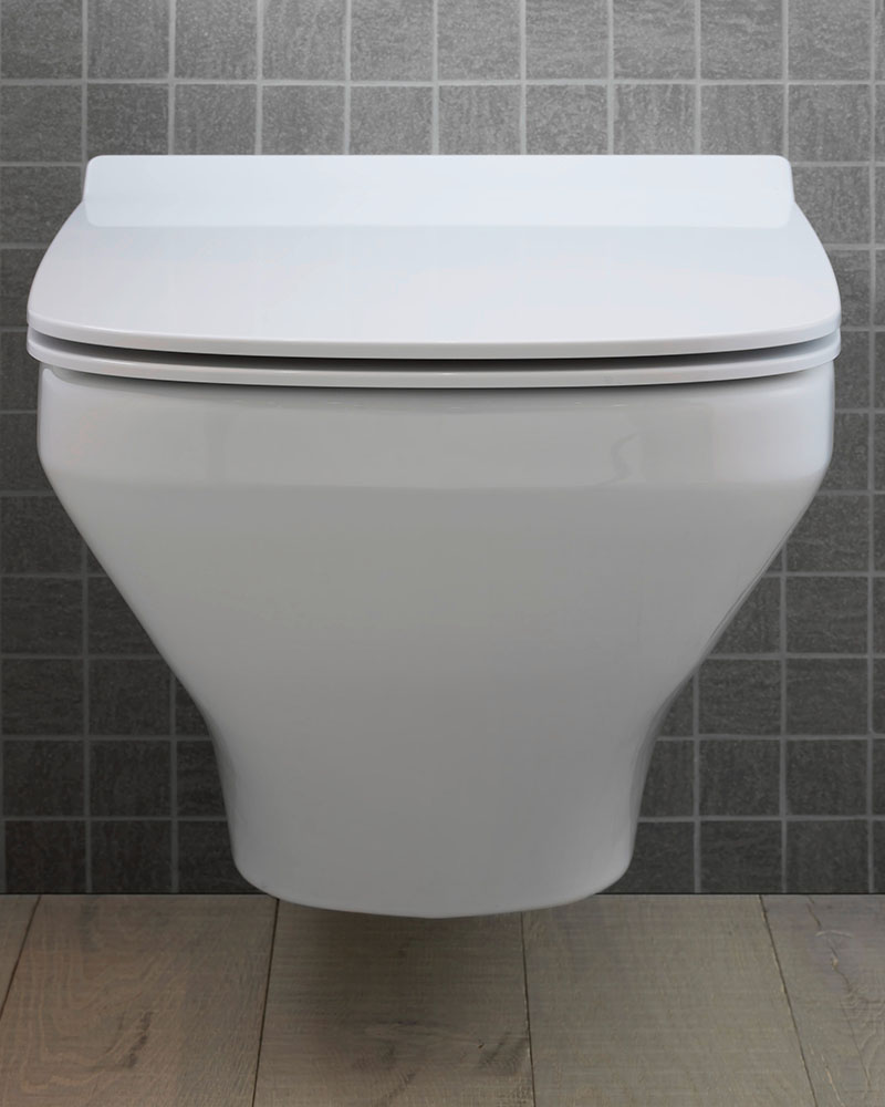 Set vas WC Duravit 45510900A1, DuraStyle, montaj suspendat, tip clatire jet de apa, tip evacuare orizontala, alb [9]