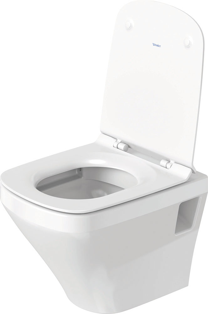 Set vas WC Duravit 45710900A1, DuraStyle, montaj suspendat, tip clatire jet de apa, tip evacuare orizontala, alb [2]