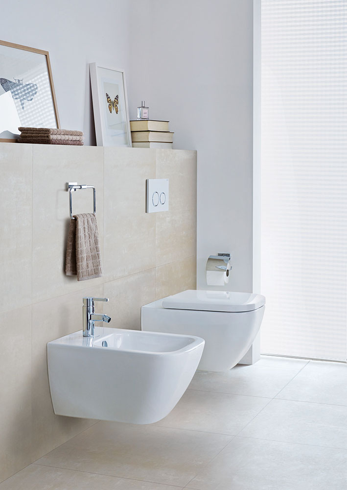 Vas WC Duravit 2221090000, Happy D.2, montaj suspendat, tip clatire jet de apa, tip evacuare orizontala, alb [5]