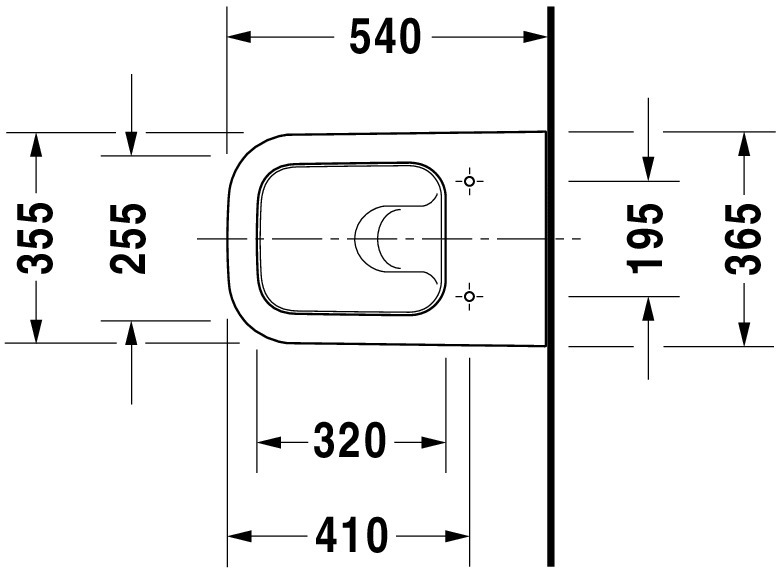 Vas WC Duravit 2221090000, Happy D.2, montaj suspendat, tip clatire jet de apa, tip evacuare orizontala, alb [6]