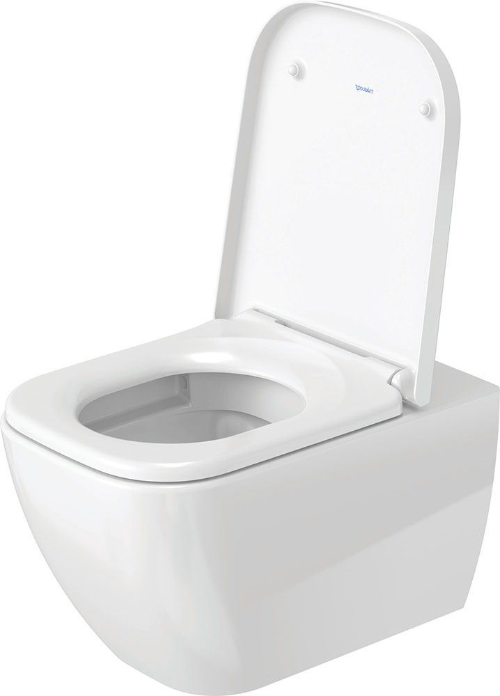 Vas WC Duravit 2222090000, Happy D.2, montaj suspendat, tip clatire jet de apa, tip evacuare orizontala, alb [5]