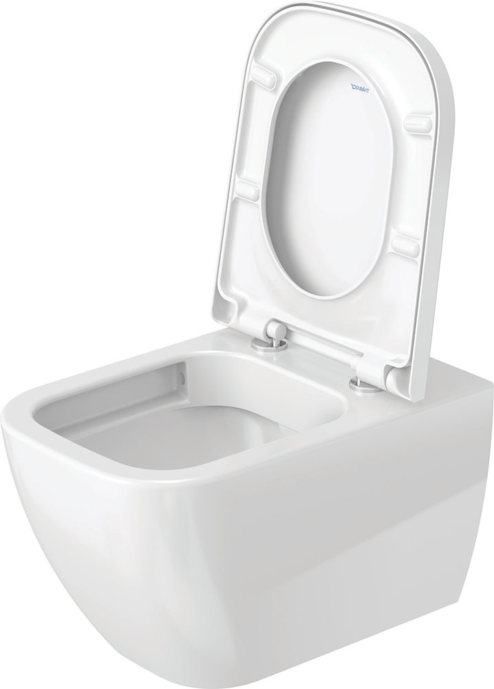 Vas WC Duravit 2222090000, Happy D.2, montaj suspendat, tip clatire jet de apa, tip evacuare orizontala, alb [6]