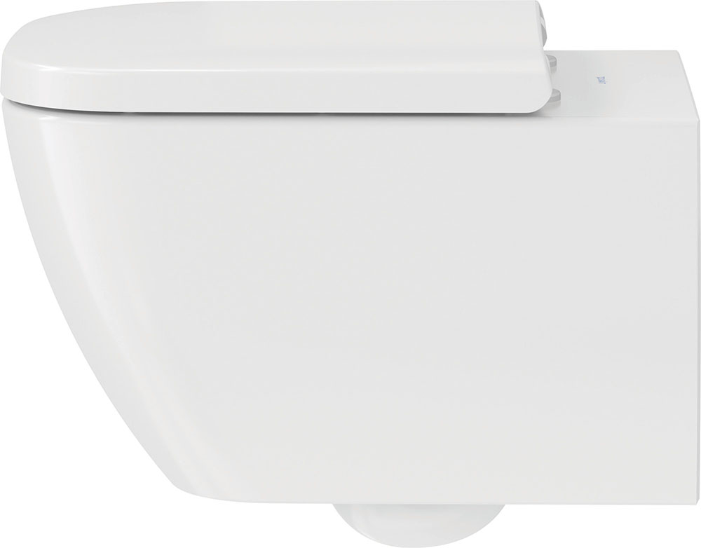 Vas WC Duravit 2222090000, Happy D.2, montaj suspendat, tip clatire jet de apa, tip evacuare orizontala, alb [3]