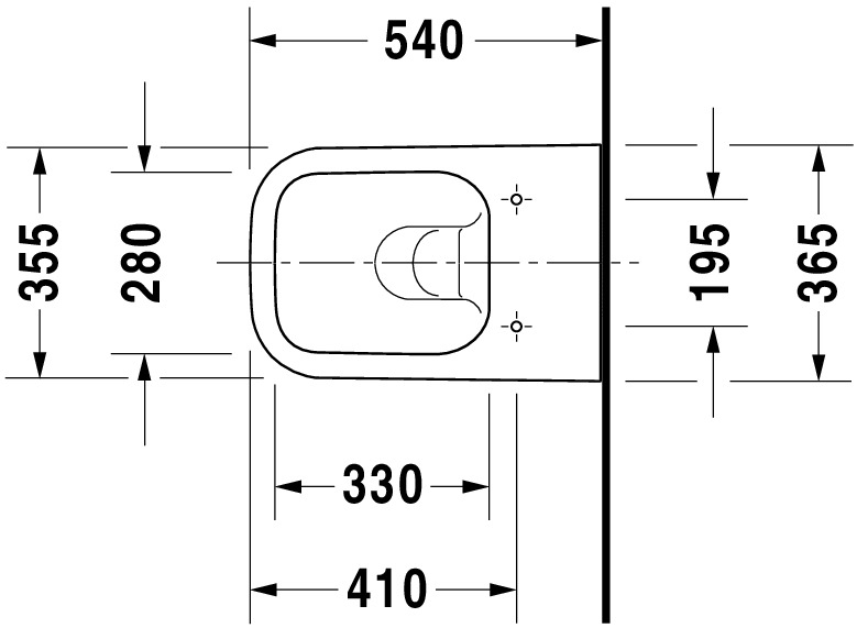 Vas WC Duravit 2222090000, Happy D.2, montaj suspendat, tip clatire jet de apa, tip evacuare orizontala, alb [16]