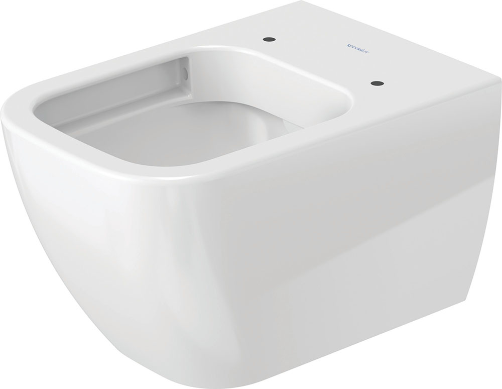 Duravit  Wc duravit happy d.2, suspendat, fara capac, rimless, wondergliss, alb, 22220900001