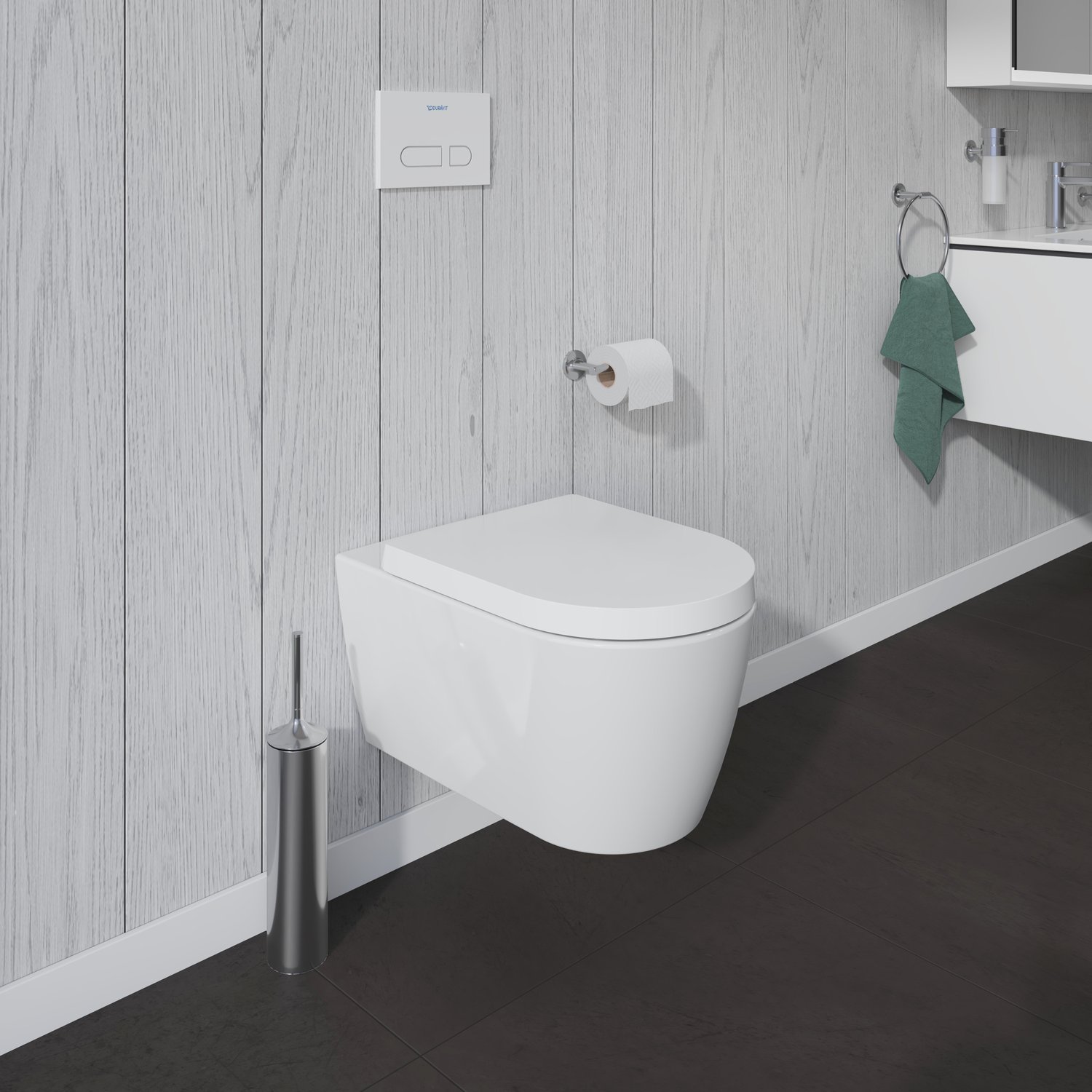 Vas WC Duravit 2528090000, Me by Starck, montaj suspendat, tip clatire jet de apa, tip evacuare orizontala, alb [9]