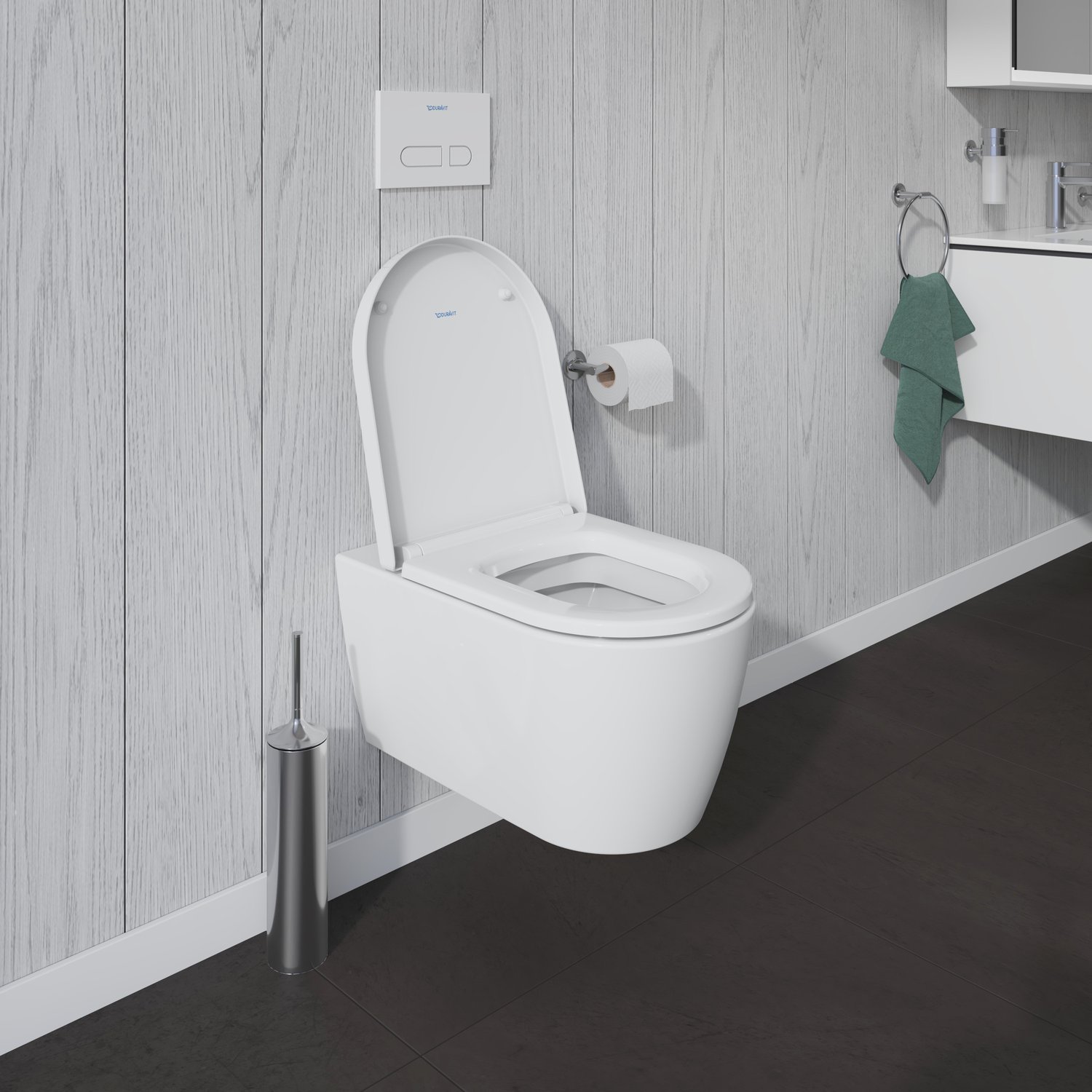 Vas WC Duravit 2528090000, Me by Starck, montaj suspendat, tip clatire jet de apa, tip evacuare orizontala, alb [10]
