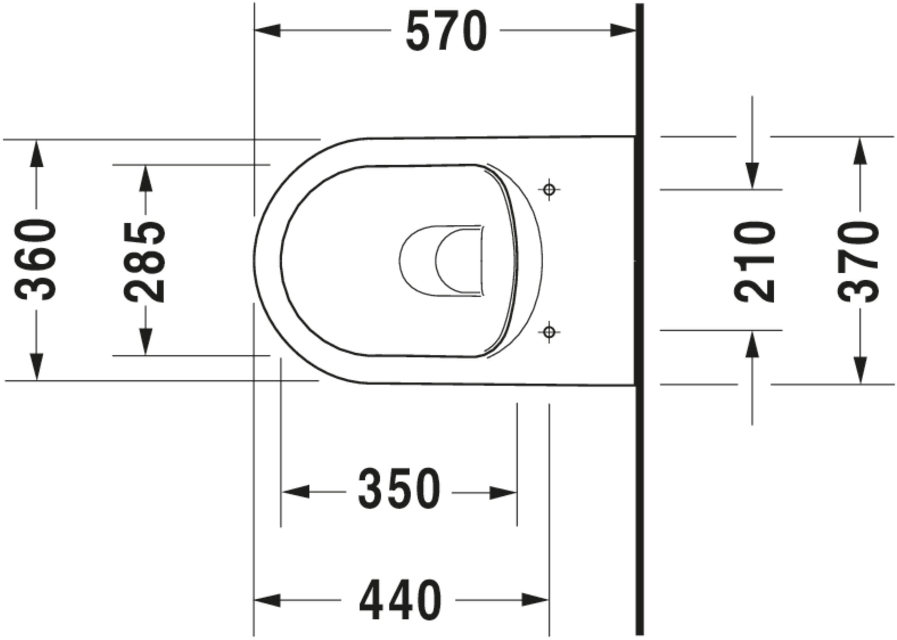 Set vas WC Duravit 45290900A1, Me by Starck, montaj suspendat, zona montaj interior, tip clatire jet de apa, alb [14]