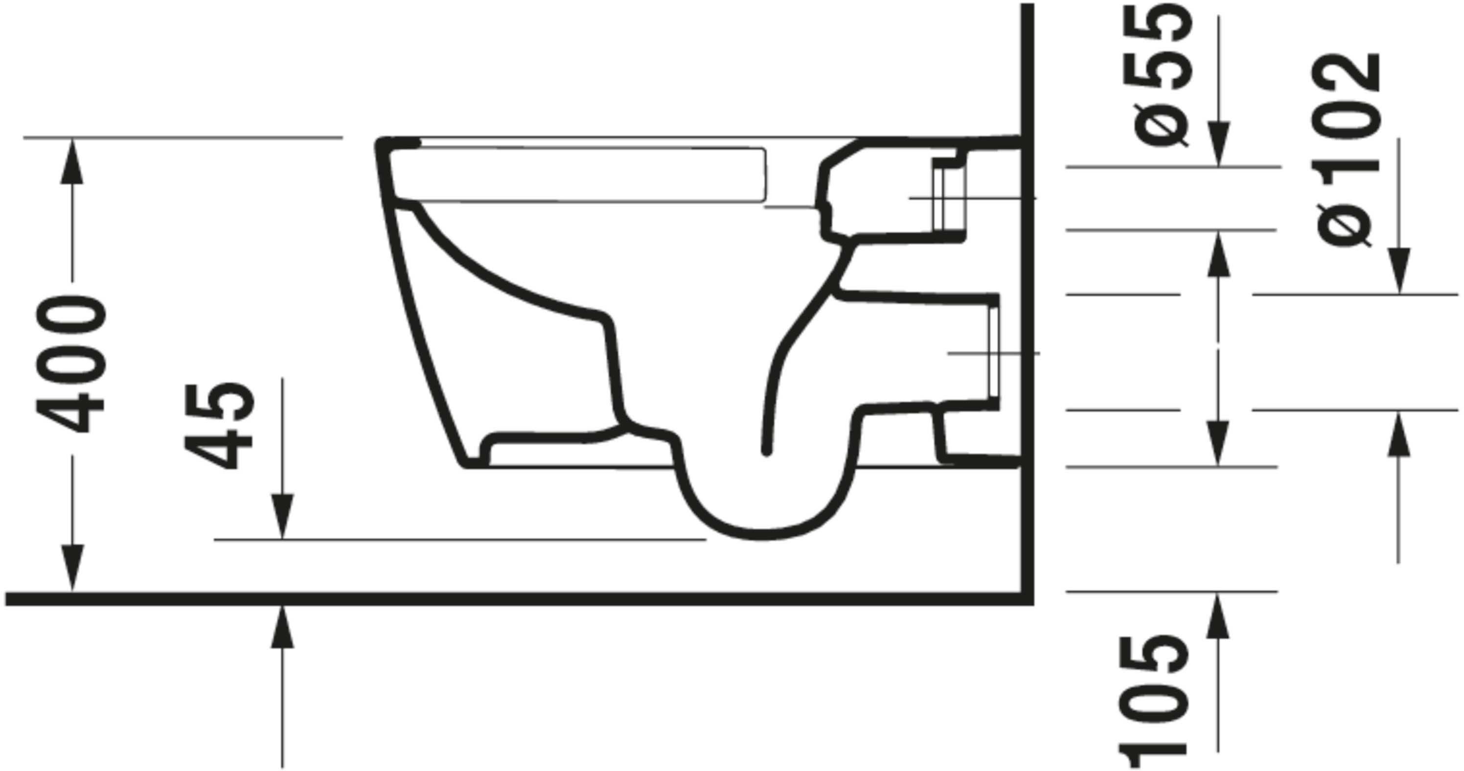 Set vas WC Duravit 45290900A1, Me by Starck, montaj suspendat, zona montaj interior, tip clatire jet de apa, alb [15]