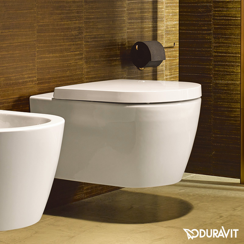 Set vas WC Duravit 45290900A1, Me by Starck, montaj suspendat, zona montaj interior, tip clatire jet de apa, alb [11]