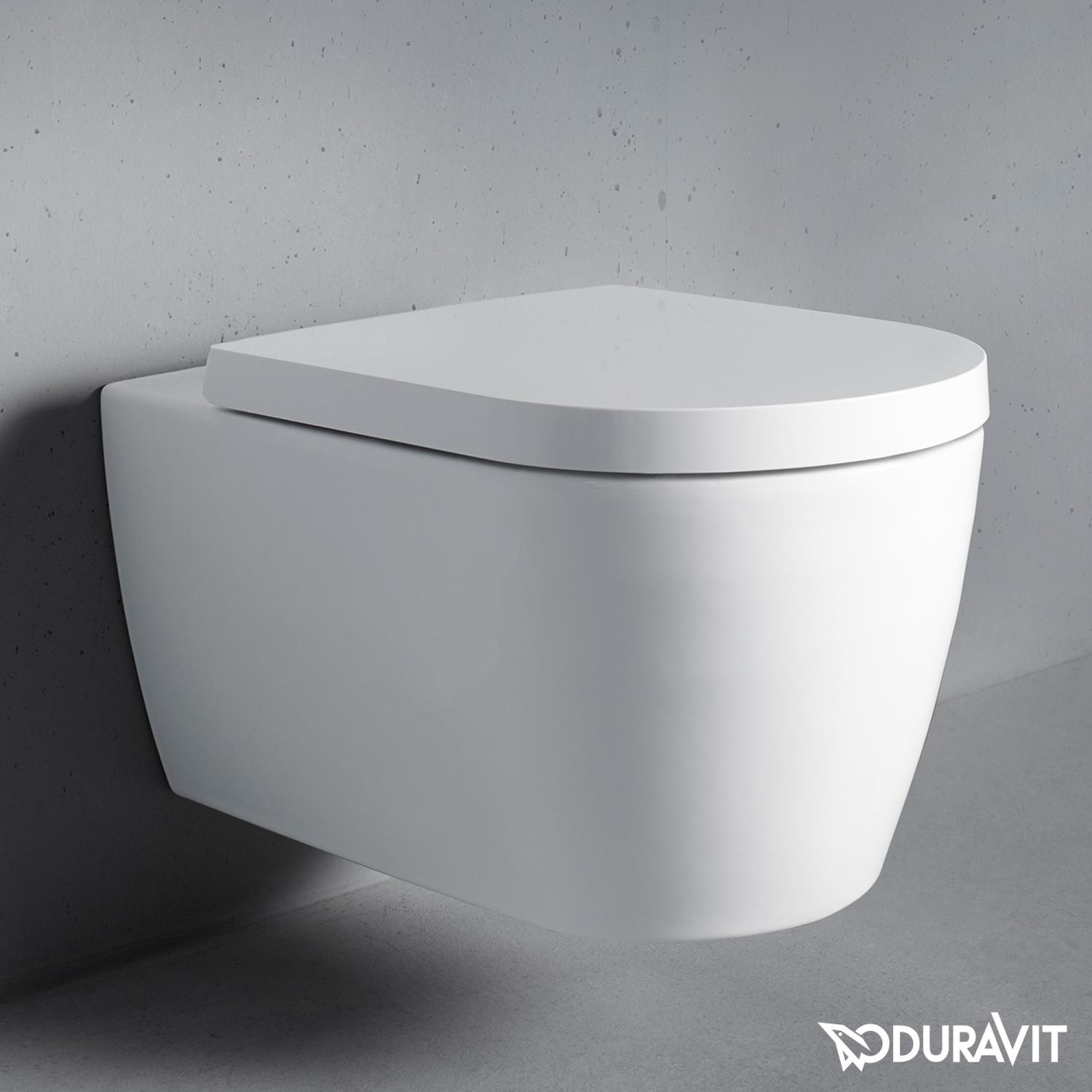 Duravit  Wc duravit me by starck, suspendat, rimless, capac softclose, alb, 45290900a1