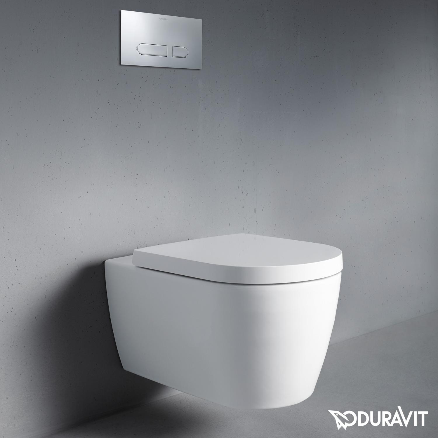 Set vas WC Duravit 45290900A1, Me by Starck, montaj suspendat, zona montaj interior, tip clatire jet de apa, alb [12]
