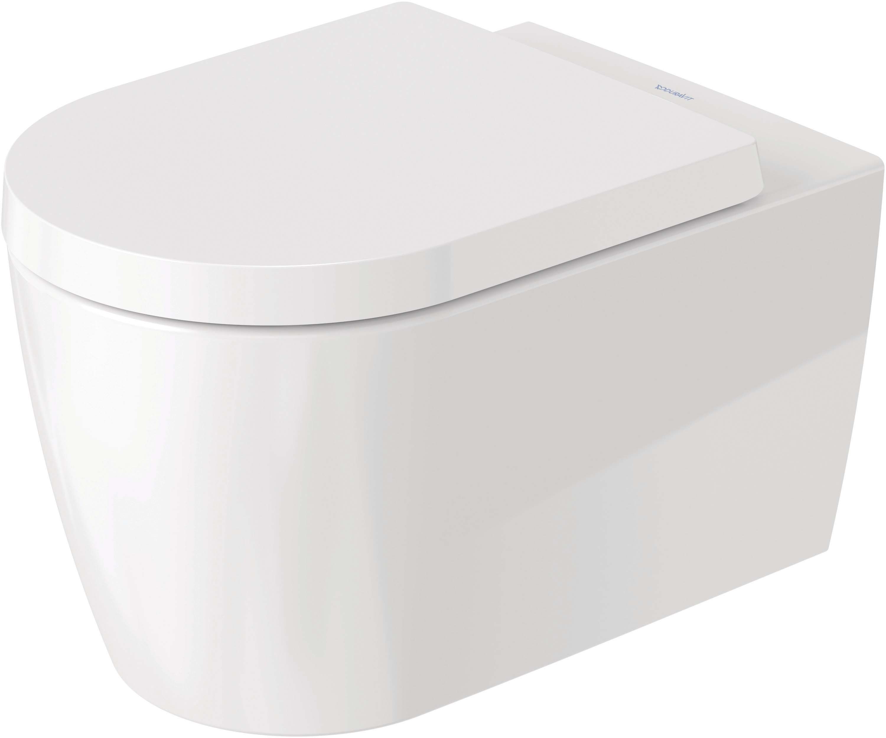 Duravit  Wc duravit me by starck, suspendat, rimless, capac softclose, wondergliss, alb, 45290900a11