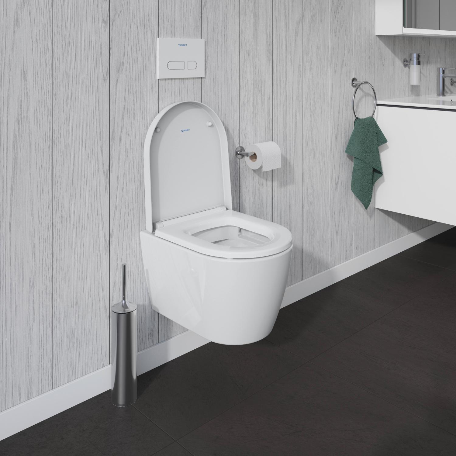 Vas WC Duravit 2530090000, Me by Starck, montaj suspendat, zona montaj interior, tip clatire jet de apa, alb [3]