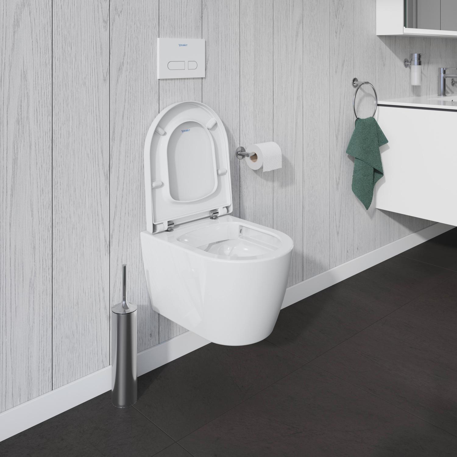 Vas WC Duravit 2530090000, Me by Starck, montaj suspendat, zona montaj interior, tip clatire jet de apa, alb [4]