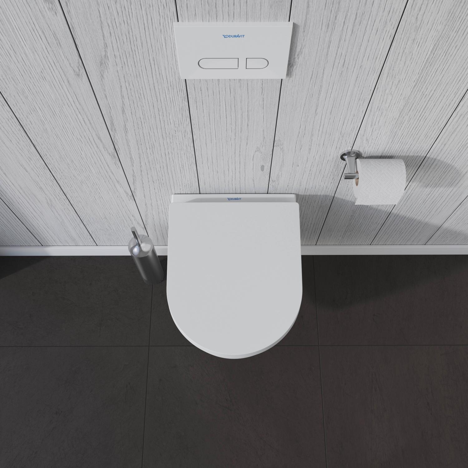 Vas WC Duravit 2530090000, Me by Starck, montaj suspendat, zona montaj interior, tip clatire jet de apa, alb [7]