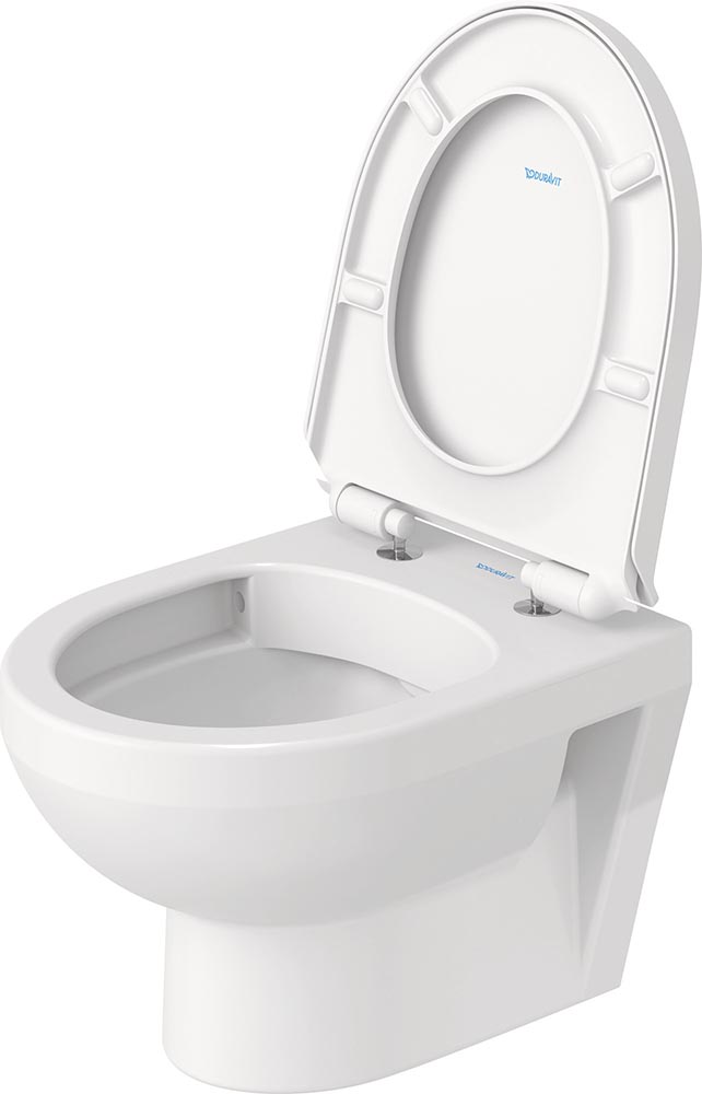 Set vas WC Duravit 45750900A1, No 1, montaj suspendat, tip clatire jet de apa, tip evacuare orizontala, alb [4]