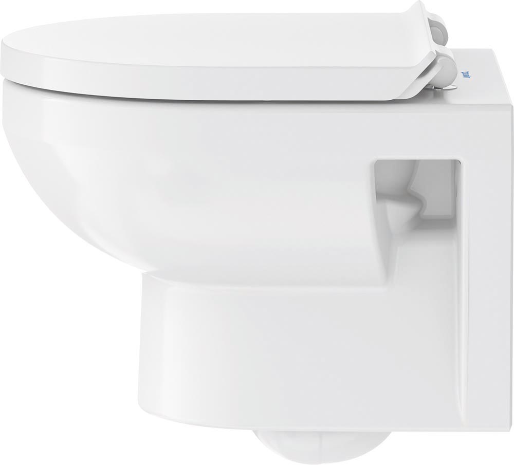 Set vas WC Duravit 45750900A1, No 1, montaj suspendat, tip clatire jet de apa, tip evacuare orizontala, alb [1]