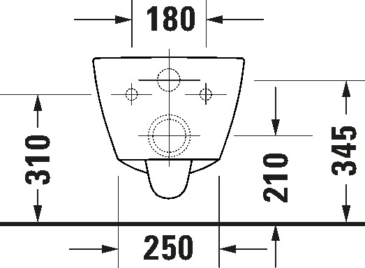 Set vas WC Duravit 45820900A1, No 1, montaj suspendat, tip clatire jet de apa, tip evacuare orizontala, alb [4]