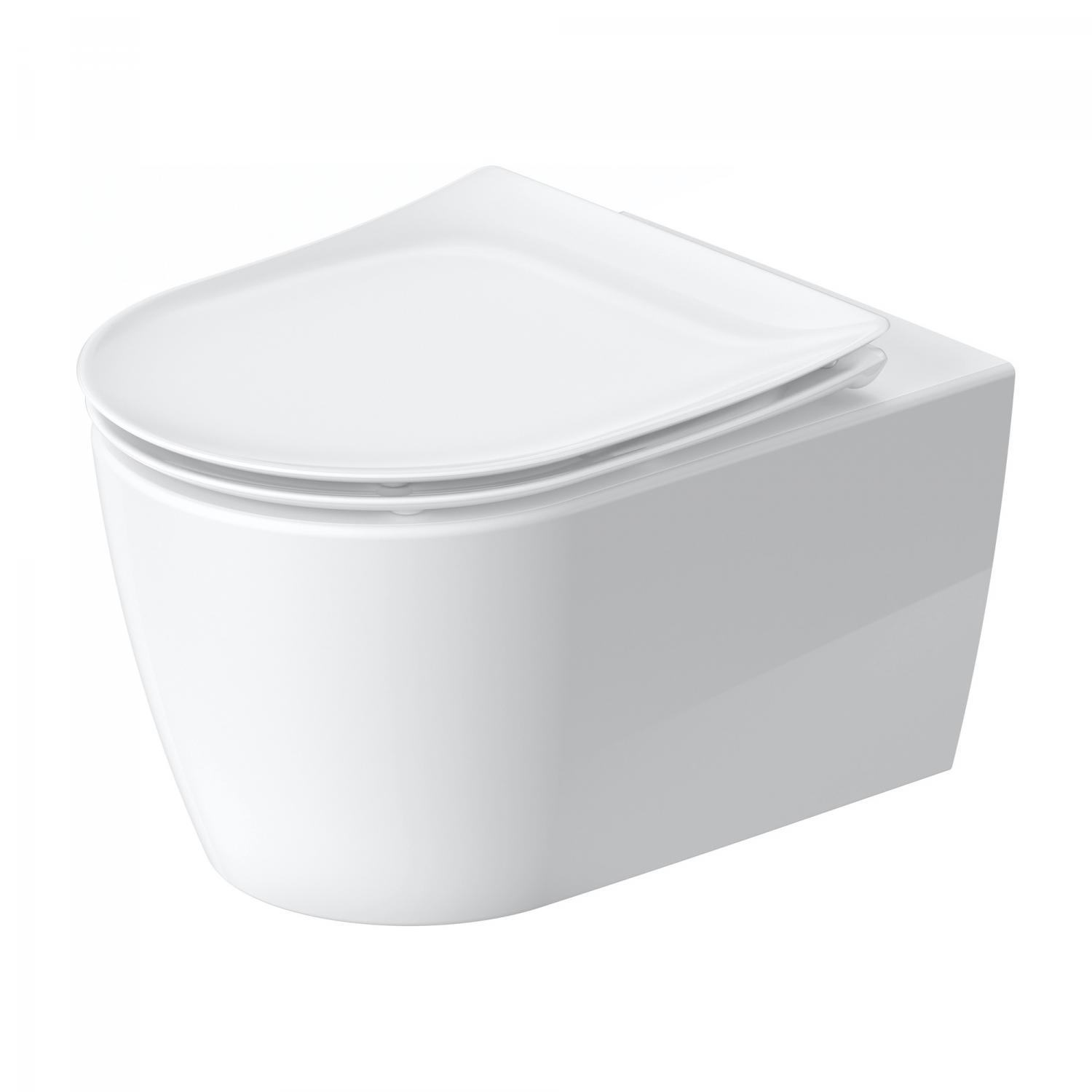 Duravit  Wc duravit soleil by starck, suspendat, rimless, hygieneglaze, capac softclose, alb, 45910920a1