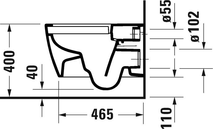 Vas WC Duravit 2586092000, Soleil, montaj suspendat, tip clatire jet de apa, tip evacuare orizontala, alb [3]