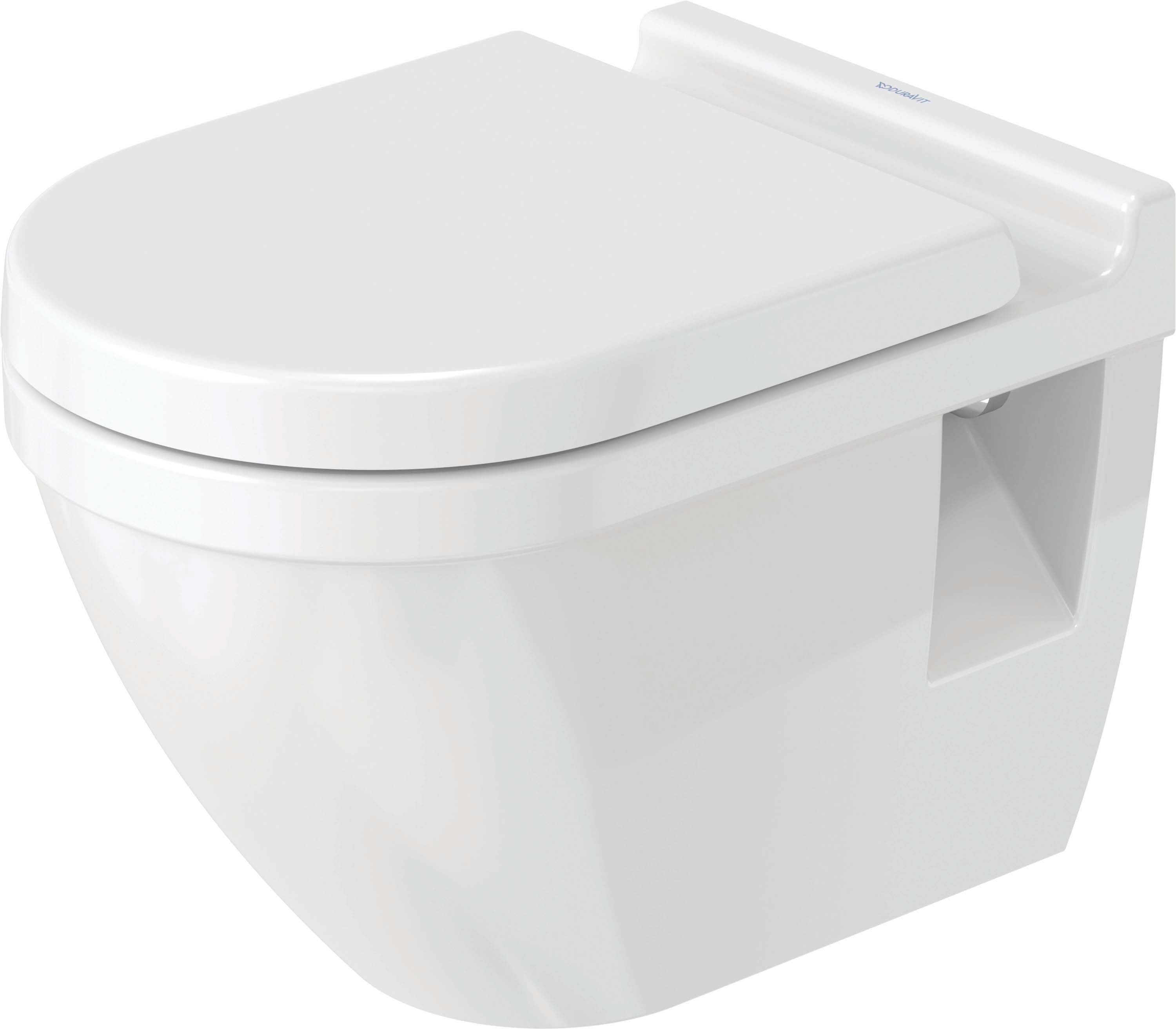 Vas WC Duravit 2200090000, Starck 3, montaj suspendat, zona montaj interior, tip clatire jet de apa, alb [2]
