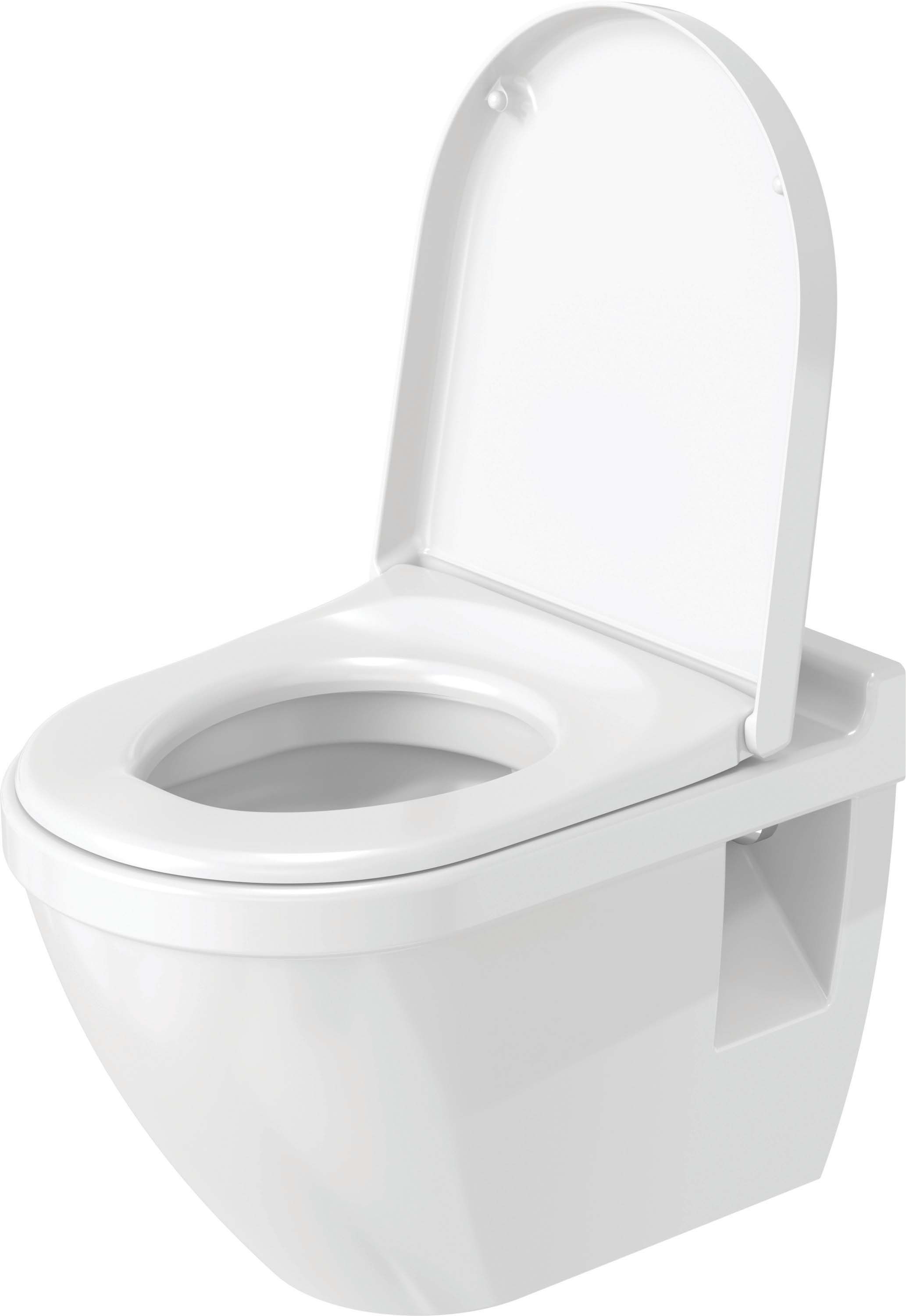 Vas WC Duravit 2200090000, Starck 3, montaj suspendat, zona montaj interior, tip clatire jet de apa, alb [4]