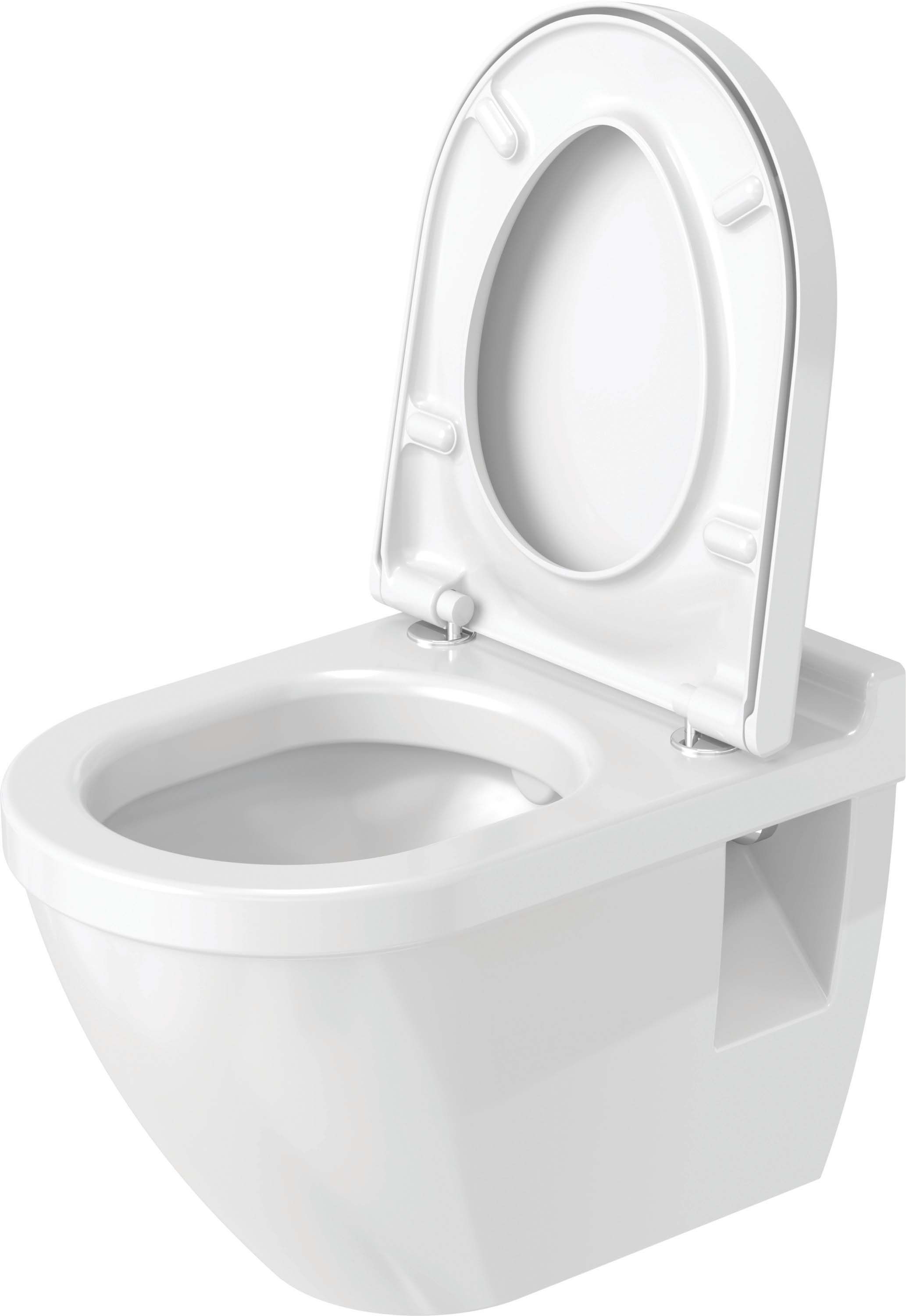 Vas WC Duravit 2200090000, Starck 3, montaj suspendat, zona montaj interior, tip clatire jet de apa, alb [3]