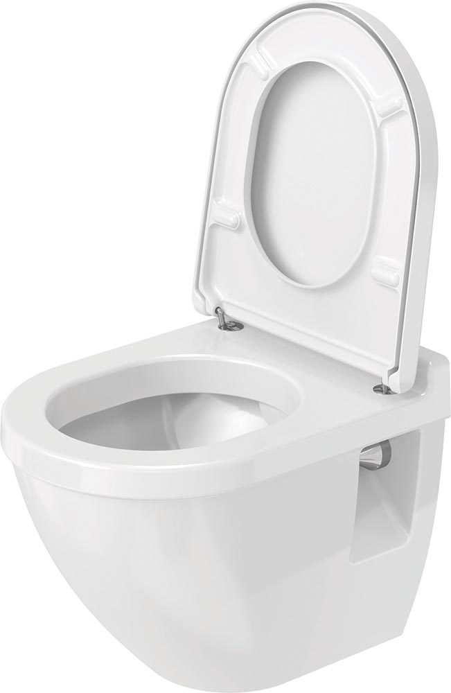 Vas WC Duravit 2202090000, Starck 3, montaj suspendat, tip clatire jet de apa, tip evacuare orizontala, alb [5]