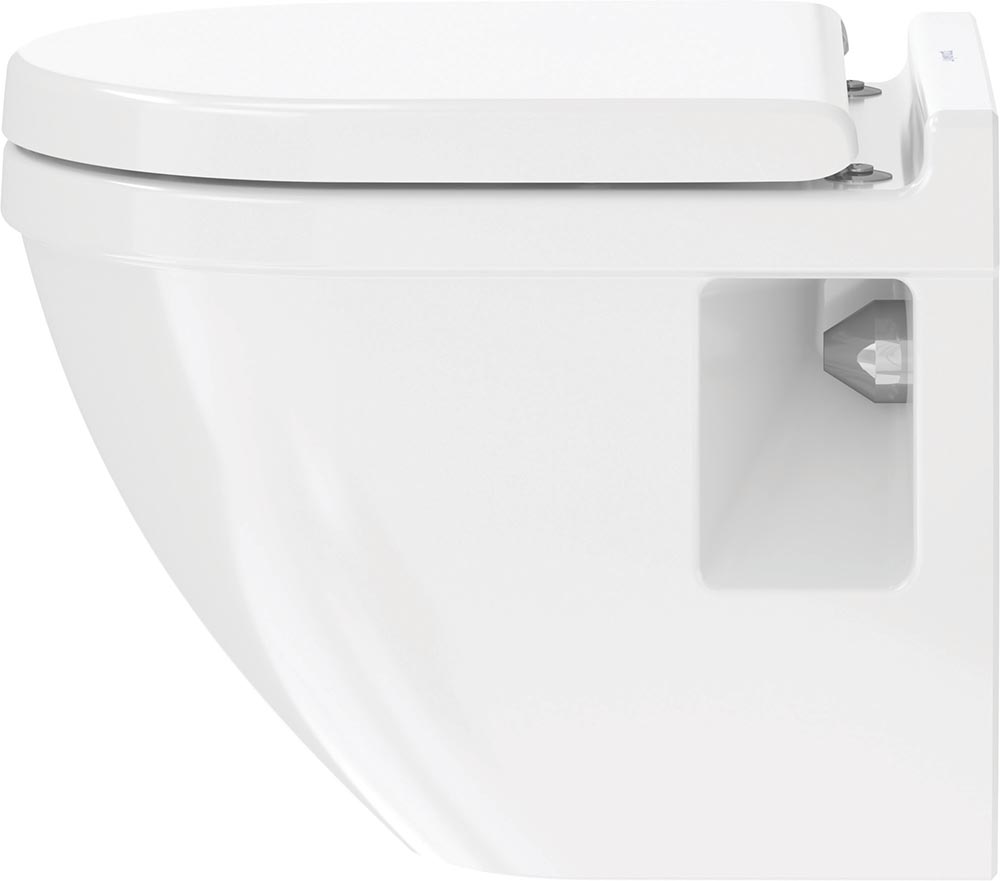 Vas WC Duravit 2202090000, Starck 3, montaj suspendat, tip clatire jet de apa, tip evacuare orizontala, alb [6]