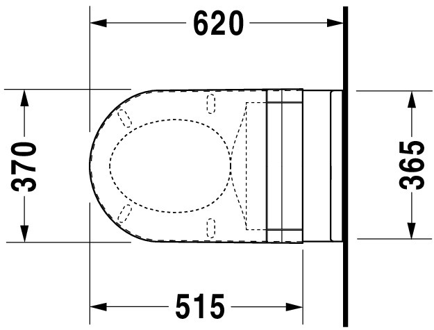 Vas WC Duravit 2226090000, Starck 3, montaj suspendat, tip clatire jet de apa, tip evacuare orizontala, alb [6]