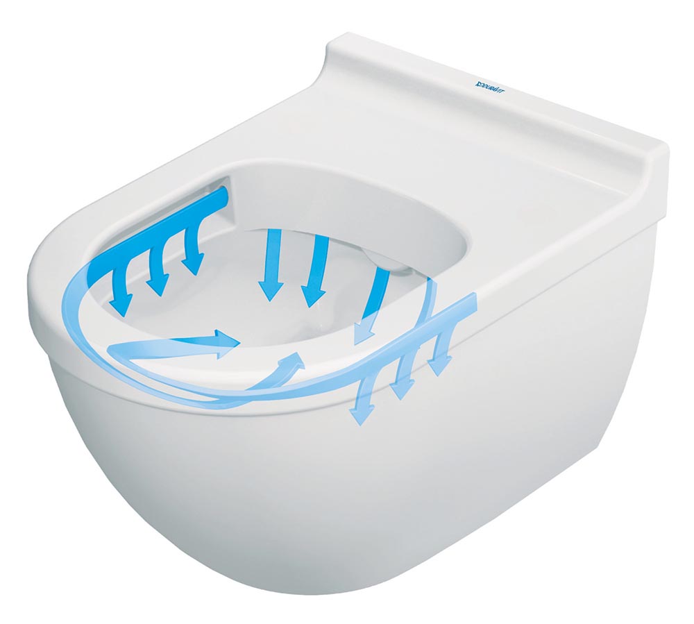 Vas WC Duravit 2527090000, Starck 3, montaj suspendat, tip clatire jet de apa, tip evacuare orizontala, alb [15]