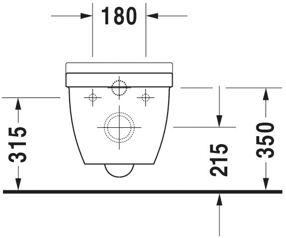 Vas WC Duravit 2527090000, Starck 3, montaj suspendat, tip clatire jet de apa, tip evacuare orizontala, alb [3]
