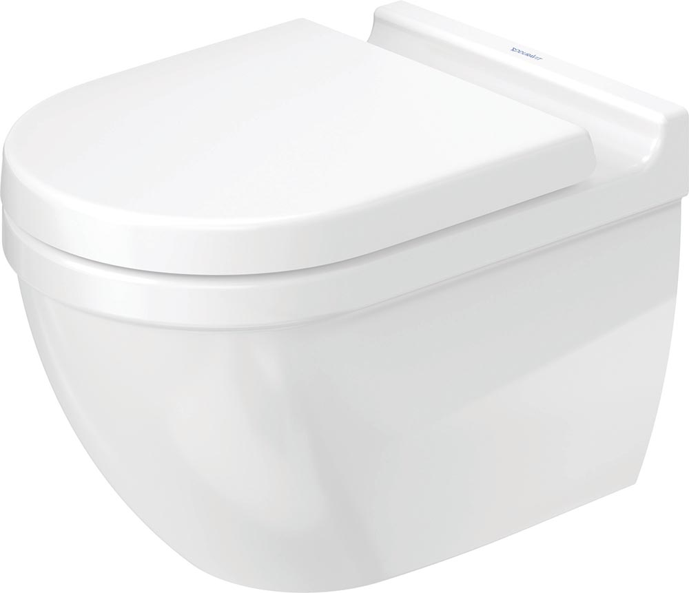 Vas WC Duravit 2527090000, Starck 3, montaj suspendat, tip clatire jet de apa, tip evacuare orizontala, alb [2]